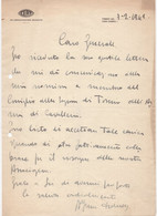 17728 " LETTERA SU CARTA INTESTATA CEAT-TORINO-1/2/1949 " - Manuscrits