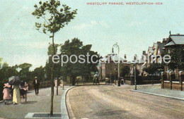 WESTCLIFF ON SEA WESTCLIFF PARADE OLD COLOUR POSTCARD ESSEX - Southend, Westcliff & Leigh