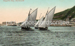 BARMOUTH REGATTA DAY OLD COLOUR POSTCARD WALES - Merionethshire