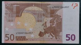 50 EURO R051B2 Finland Series L Draghi Circulated - 50 Euro