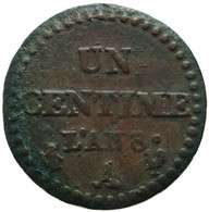 F10017.3 - FRANCE - 1 Centime Dupré - An 8 - 53/50 - 1 Centime