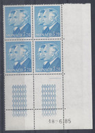 MONACO - N° 1482 - PRINCES RAINIER Et ALBERT - Bloc De 4 COIN DATE - NEUF SANS CHARNIERE - 18/6/85 - Unused Stamps