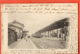 ZR0-28  La Gare DuChivron-sur-Drome.  ANIME.  Dos Simple, Circulé Vers Genève - Other & Unclassified