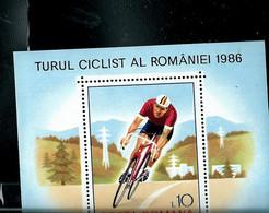 N° Yvert & Tellier : Bloc N° 186 - Tour Cycliste De Roumanie  - Vélo - Cycles       ( état: ** ) - Blocks & Kleinbögen