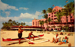 Hawaii Waikiki Beach At The Royal Hawaiian Hotel 1967 - Honolulu