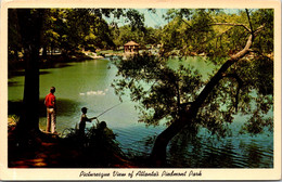 Georgia Atlanta Piedmont Park Fishing Sceene - Atlanta