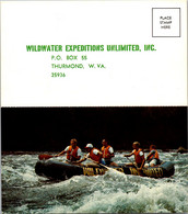 West Virginia Thurmond Wildwater Expeditions Unlimited Whitewater Rafting Adventures Double Card - Other & Unclassified