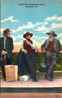 Pennsylvania Lancaster Amish Men Homeward Bound Curteich - Lancaster