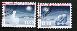 GREENLAND 2015  CHRISTMAS Minr.709-10 ( Lot E 2015) - Usati