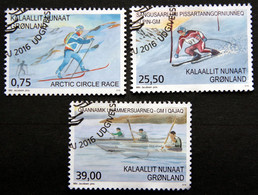 GREENLAND 2016 SPORT  Minr.728-30   ( Lot H 9) - Oblitérés