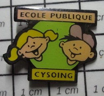 710D Pin's Pins / Beau Et Rare / THEME : ADMINISTRATIONS / ECOLE PUBLIQUE CYSOING Nord, En Région Hauts-de-France. - Administrations