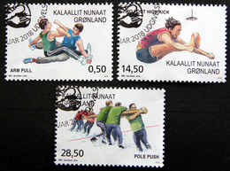 GREENLAND 2018 SPORT  Minr.775-777A   ( Lot H 14) - Used Stamps