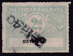 Victoria 1917 Railway Parcel Stamp 2d HEYFIELD - Altri & Non Classificati