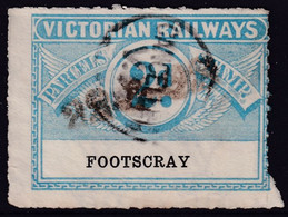 Victoria 1917 Railway Parcel Stamp 2d FOOTSCRAY - Otros & Sin Clasificación