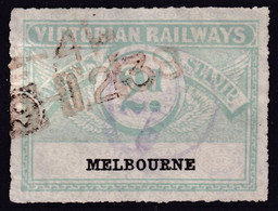 Victoria 1917 Railway Parcel Stamp 2d MELBOURNE - Altri & Non Classificati
