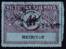 Victoria 1917 Railway Parcel Stamp 4d MEENIYAN - Otros & Sin Clasificación