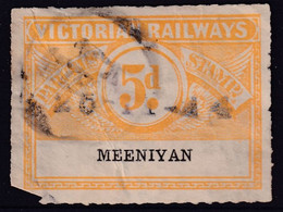 Victoria 1917 Railway Parcel Stamp 5d MEENIYAN - Otros & Sin Clasificación