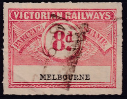 Victoria 1917 Railway Parcel Stamp 8d MELBOURNE - Otros & Sin Clasificación