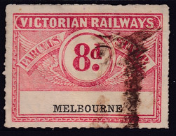 Victoria 1917 Railway Parcel Stamp 8d MELBOURNE - Otros & Sin Clasificación