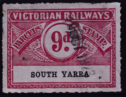 Victoria 1917 Railway Parcel Stamp 9d SOUTH YARRA - Otros & Sin Clasificación