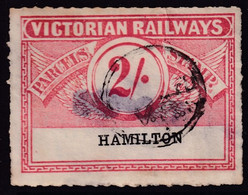 Victoria 1917 Railway Parcel Stamp 2/- HAMILTON - Otros & Sin Clasificación