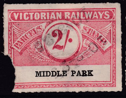 Victoria 1917 Railway Parcel Stamp 2/- MIDDLE PARK - Autres & Non Classés