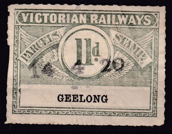 Victoria 1917 Railway Parcel Stamp 11d GEELONG - Other & Unclassified