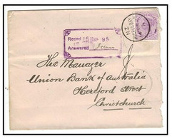 NEW ZEALAND - 1895 2d Rate Local Cover Used At PIGEON BAY (**) - ...-1855 Prephilately