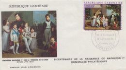 Enveloppe   FDC   1er   Jour    GABON    Bicentenaire   Naissance   De   NAPOLEON    1969 - Napoleón