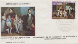 Enveloppe   FDC   1er   Jour    GABON    Bicentenaire   Naissance   De   NAPOLEON    1969 - Napoléon
