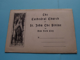 The CATHEDRAL Church Of St. JOHN The DIVINE In NYC ( See / Voir Scans ) >>> ( Carnet With Views ) ! - Iglesias