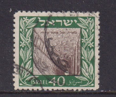 ISRAEL - 1949 Petah Tiqwa 40pr Used As Scan - Gebruikt (zonder Tabs)