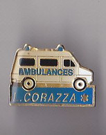 PIN'S    THEME MEDICAL  AMBULANCES  CORAZZA   EN GIRONDE - Médical