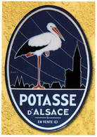 Repro Affiche RECLAME  POTASSE D ALSACE (cigogne  Hansi )    N° 56 éditions Centenaire (Recto-verso) - Autres & Non Classés