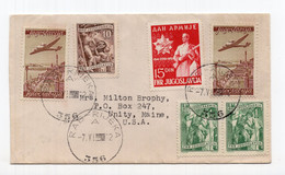 1952. YUGOSLAVIA,CROATIA,RAB - RIJEKA SHIP MAIL 356 TIP A,COVER TO UNITED STATES,US - Covers & Documents
