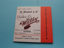 Album (klein) : W. HANJOUL & C° : Films WILLY Antwerpen ( Zie / Voir Photo ) Form. +/- 11 X 11 Cm. ! - Materiaal & Toebehoren