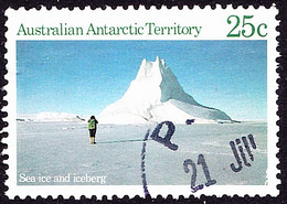AUSTRALIAN ANTARCTIC TERRITORY (AAT) 1984 QEII 25c Multicoloured, Scenes-Sea Ice & Iceberg SG68 FU - Oblitérés