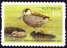 AUSTRALIA 2012 60c Multicoloured, Australian Water Birds-Pink-Eared Duck Self Adhesive Used - Used Stamps