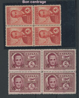 1945. Aviateur Pilotes Militaires Yv. A 231/232 **.  Cote 4x 75-€ = 300,-€. LUXE - Ungebraucht