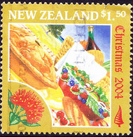 NEW ZEALAND 2004 QEII $1.50 Multicoloured, Christmas-Food SG2746 FU - Gebraucht