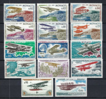 MONACO 1964: "AVIONS ANCIENS", Les Y&T 638-650 (14 Valeurs) Neufs** - Poste Aérienne