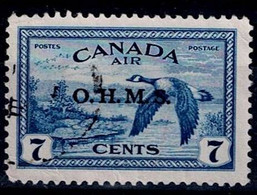 CANADA  1949 BIRDS WITH OVERPRINT O.H.M.S MI No 10 USED VF!! - Sobrecargados