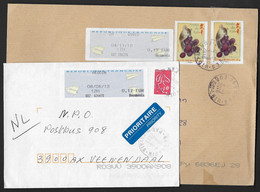 Timbres Affranchisement De Ordinateur Guichet - H(eures) Sans Traits - Document - 2 X - 2000 « Avions En Papier »