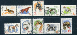 SOVIET UNION 1965 Working Dogs Used.  Michel 3020-29 - Oblitérés