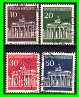 ALEMANIA - (GERMANY) – ( BERLIN SELLOS AÑO 1966 “ LA PUERTA DE BRANDEMBURGO“.-) - Gebraucht