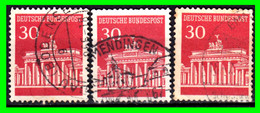 ALEMANIA - (GERMANY) – ( BERLIN SELLOS AÑO 1966 “ LA PUERTA DE BRANDEMBURGO“.-) - Gebraucht