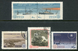 SOVIET UNION 1965 Polar Research Used  Michel 3125-29 - Used Stamps
