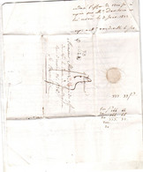 1822 R5 RED Dôle Vandevelle To Stevenz Maldeghem Bruxelles Rue D'Accolay 926 & RED CANCEL (EO1-130) - 1815-1830 (Periodo Holandes)