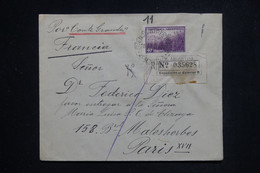 ARGENTINE - Enveloppe Cachetée En Recommandé De Buenos Aires Pour La France En 1935 Par Voie Maritime - L 129620 - Cartas & Documentos