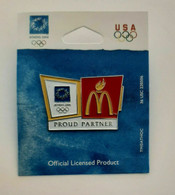 Athens 2004 Olympic Games - McDonalds Logo Pin, With Backing Card - Jeux Olympiques